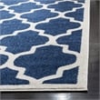 Pemberly Row Polypropylene Navy Indoor Outdoor Rug - 2'3