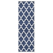 Pemberly Row Polypropylene Navy Indoor Outdoor Rug - 2'3