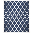 Pemberly Row Polypropylene Navy Indoor Outdoor Rug - 6' x 9'