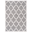 Pemberly Row Polypropylene Dark Grey Indoor Outdoor Rug - 5' x 8'