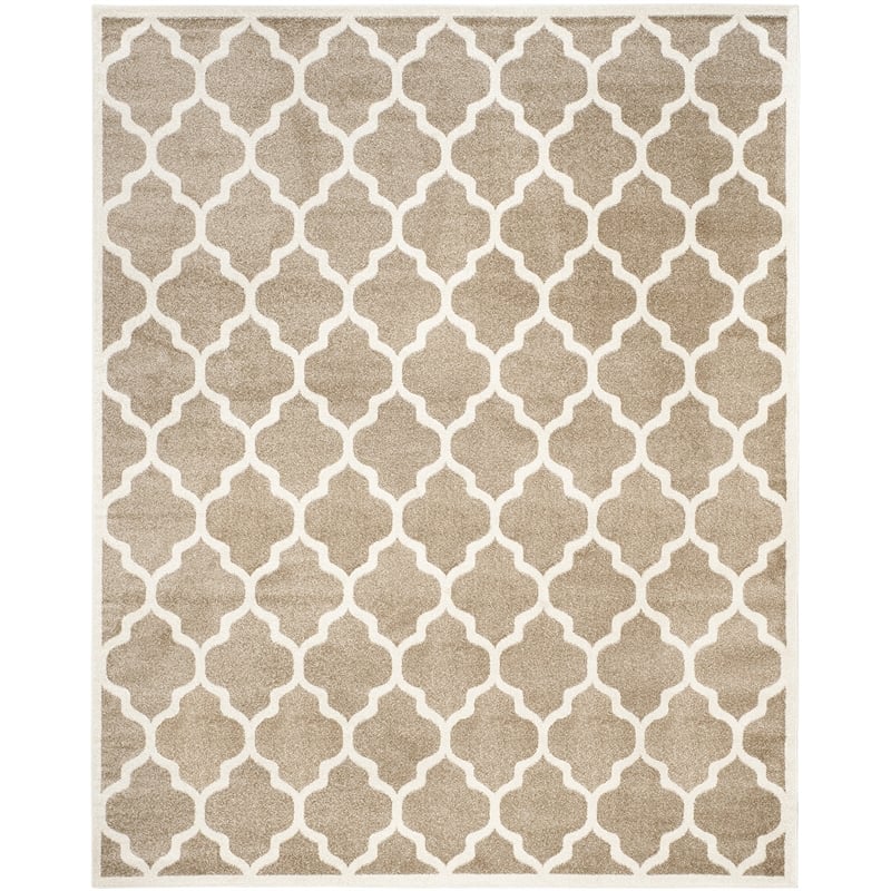 Pemberly Row Polypropylene Wheat Indoor Outdoor Rug - 8' x 10'