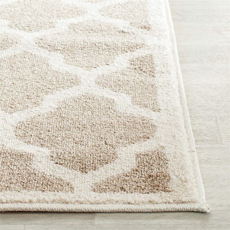 Pemberly Row Polypropylene Wheat Indoor Outdoor Rug - Runner 2'3