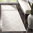 Pemberly Row Polypropylene Light Grey Indoor Outdoor Rug - 2'3