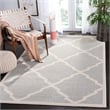 Pemberly Row Polypropylene Light Grey Indoor Outdoor Rug - 4' x 6'