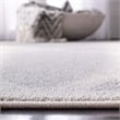 Pemberly Row Polypropylene Light Grey Indoor Outdoor Rug - 4' x 6'