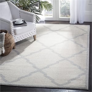 Pemberly Row Polypropylene Beige Indoor Outdoor Rug - 3' x 5'