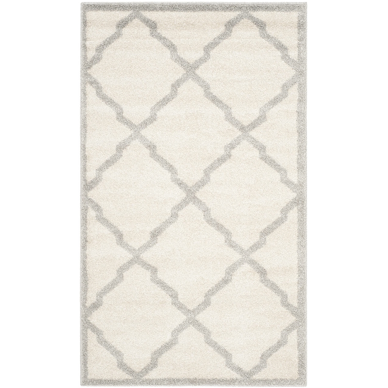 Pemberly Row Polypropylene Beige Indoor Outdoor Rug - 3' x 5'