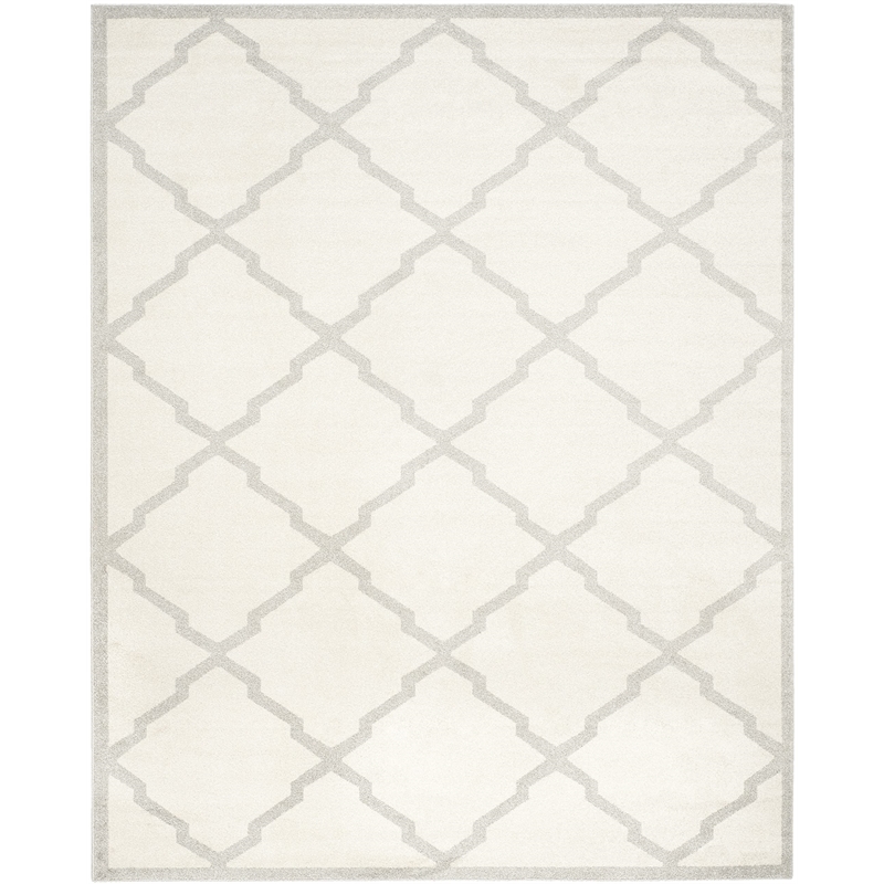 Pemberly Row Polypropylene Beige Indoor Outdoor Rug - 9' x 12'