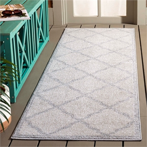 Pemberly Row Polypropylene Beige Indoor Outdoor Rug - Runner 2'3&quot x 7'