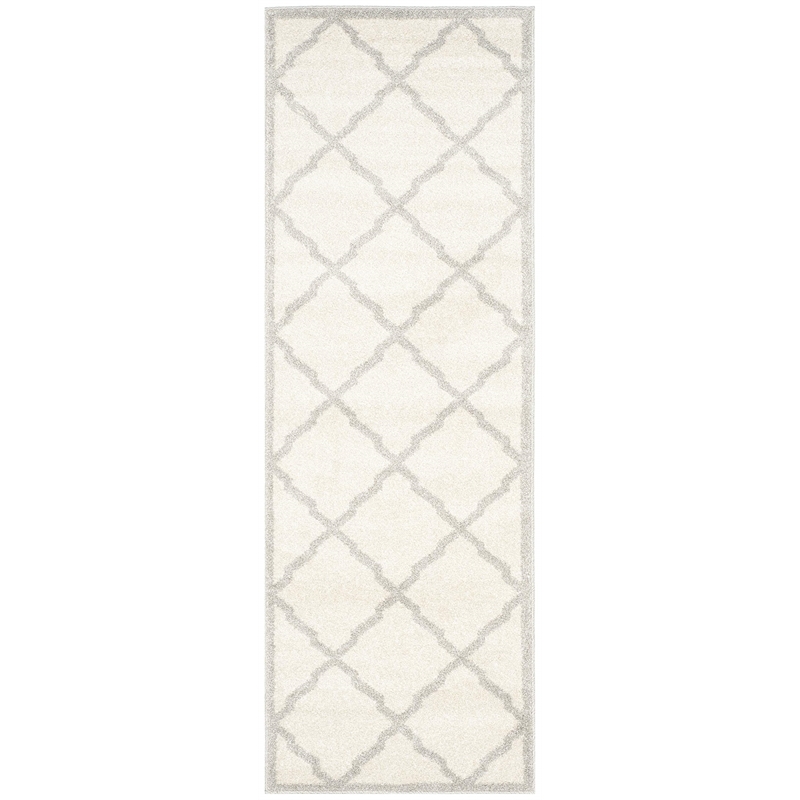 Pemberly Row Polypropylene Beige Indoor Outdoor Rug - Runner 2'3