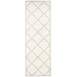 Pemberly Row Polypropylene Beige Indoor Outdoor Rug - Runner 2'3