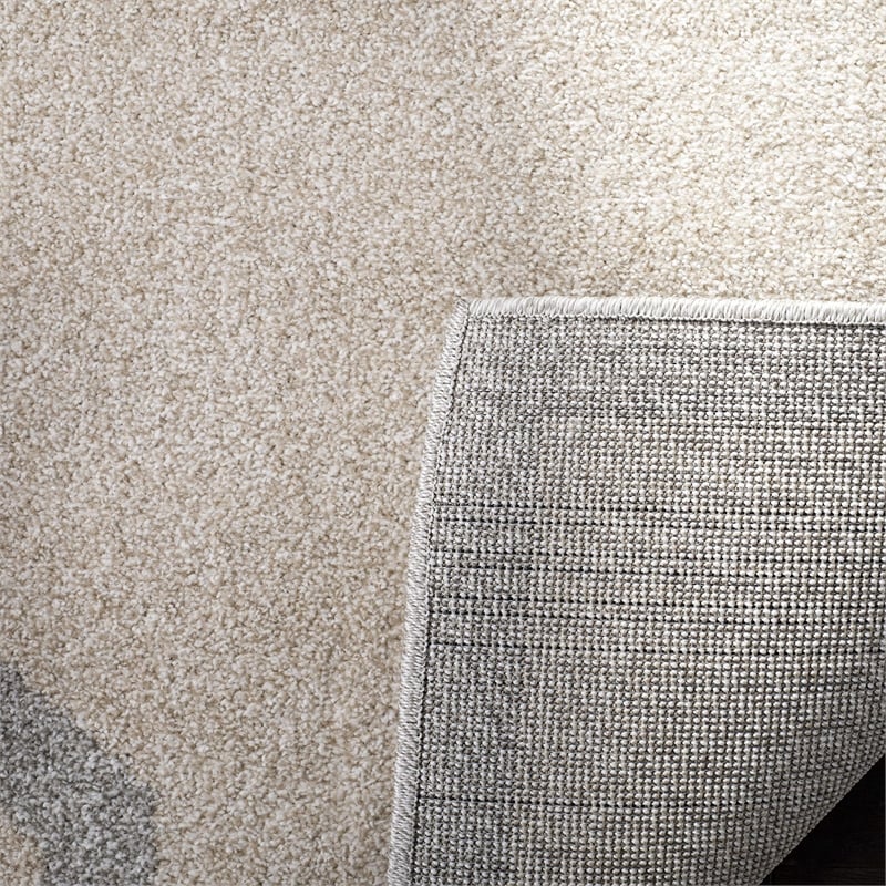Pemberly Row Polypropylene Beige Indoor Outdoor Rug - Runner 2'3