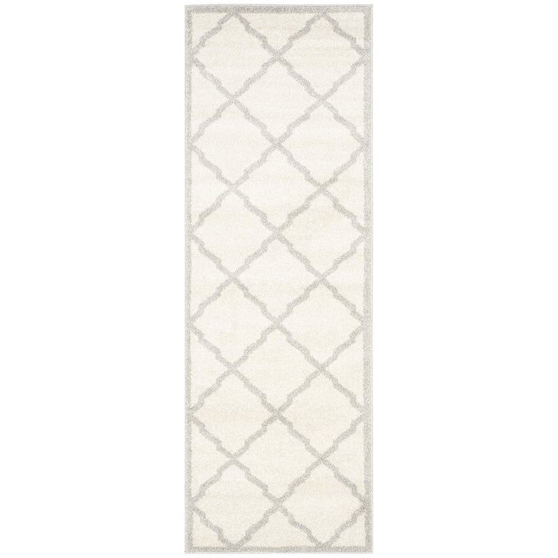 Pemberly Row Polypropylene Beige Indoor Outdoor Rug - Runner 2'3