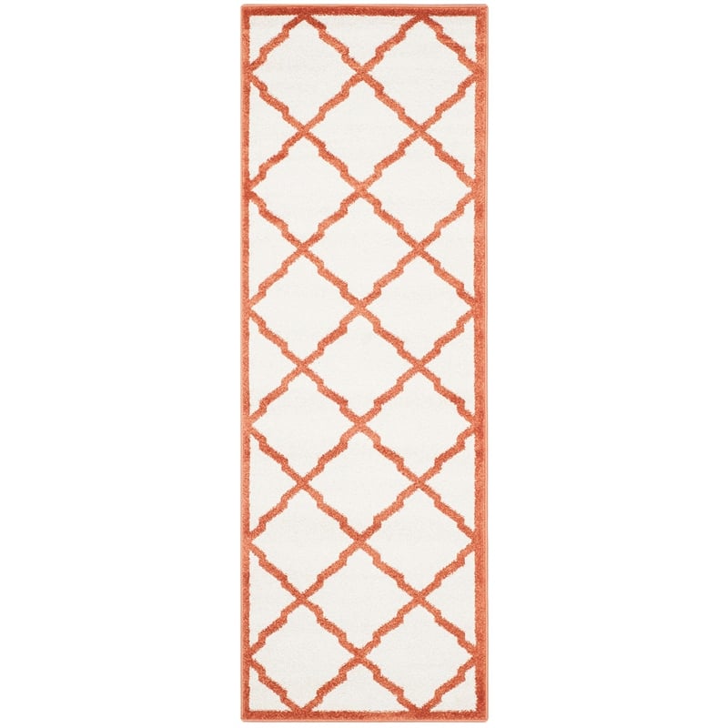 Pemberly Row Polypropylene Beige Indoor Outdoor Rug - 2'3