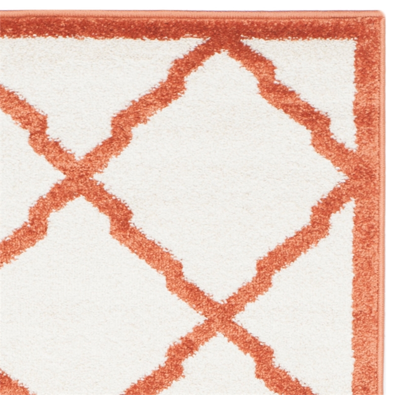 Pemberly Row Polypropylene Beige Indoor Outdoor Rug - 2'3