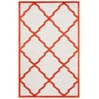 Pemberly Row Polypropylene Beige Indoor Outdoor Rug - 5' x 8'