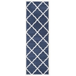 Pemberly Row Polypropylene Navy Indoor Outdoor Rug - 2'3