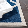 Pemberly Row Polypropylene Navy Indoor Outdoor Rug - 2'6