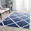 Pemberly Row Polypropylene Navy Indoor Outdoor Rug - 4' x 6'