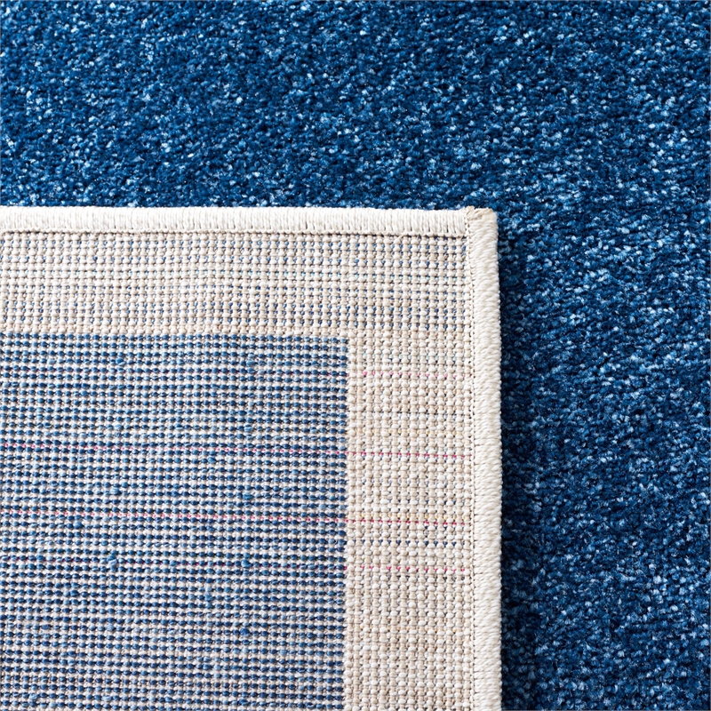 Pemberly Row Polypropylene Navy Indoor Outdoor Rug - 8' x 10'