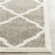 Pemberly Row Polypropylene Dark Grey Indoor Outdoor Rug - 2'3