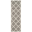 Pemberly Row Polypropylene Dark Grey Indoor Outdoor Rug - 2'3