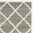 Pemberly Row Polypropylene Dark Grey Indoor Outdoor Rug - 2'3