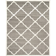Pemberly Row Polypropylene Dark Grey Indoor Outdoor Rug - 6' x 9'