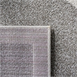 Pemberly Row Polypropylene Dark Grey Indoor Outdoor Rug - 6' x 9'
