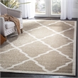 Pemberly Row Polypropylene Wheat Indoor Outdoor Rug - 4' x 6'