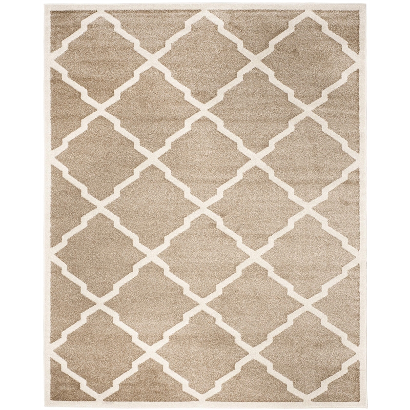 Pemberly Row Polypropylene Wheat Indoor Outdoor Rug - 8' x 10'