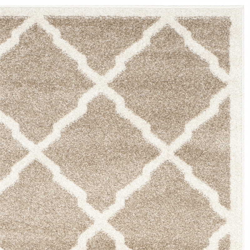 Pemberly Row Polypropylene Wheat Indoor Outdoor Rug - Runner 2'3