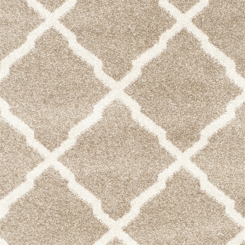 Pemberly Row Polypropylene Wheat Indoor Outdoor Rug - Runner 2'3