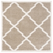 Pemberly Row Polypropylene Wheat Indoor Outdoor Rug - Square 7'