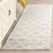 Pemberly Row Polypropylene Light Grey Indoor Outdoor Rug - 2'6