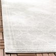 Pemberly Row Polypropylene Light Grey Indoor Outdoor Rug - 2'6