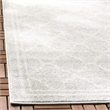 Pemberly Row Polypropylene Light Grey Indoor Outdoor Rug - 9' x 12'