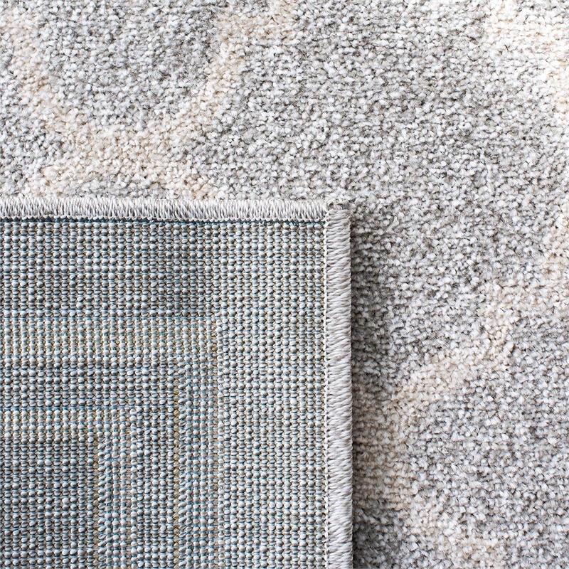 Pemberly Row Polypropylene Light Grey Indoor Outdoor Rug - 10' x 14'