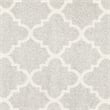 Pemberly Row Polypropylene Light Grey Indoor Outdoor Rug - Round 7'