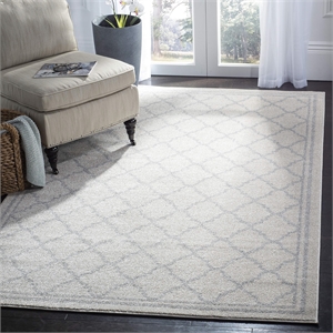 Pemberly Row Polypropylene Beige Indoor Outdoor Rug - 3' x 5'