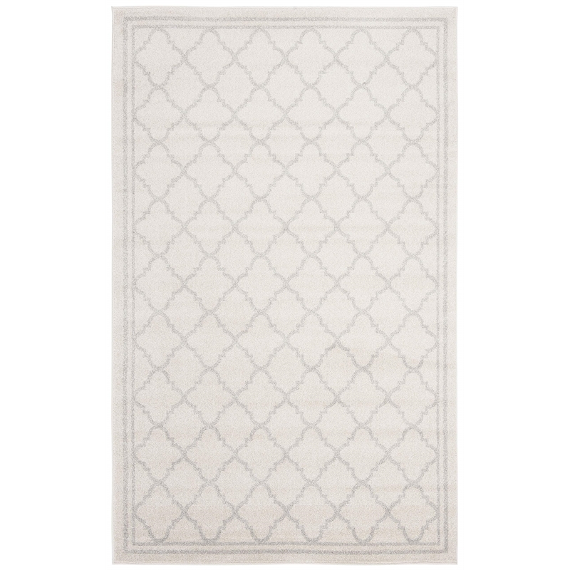 Pemberly Row Polypropylene Beige Indoor Outdoor Rug - 4' x 6'