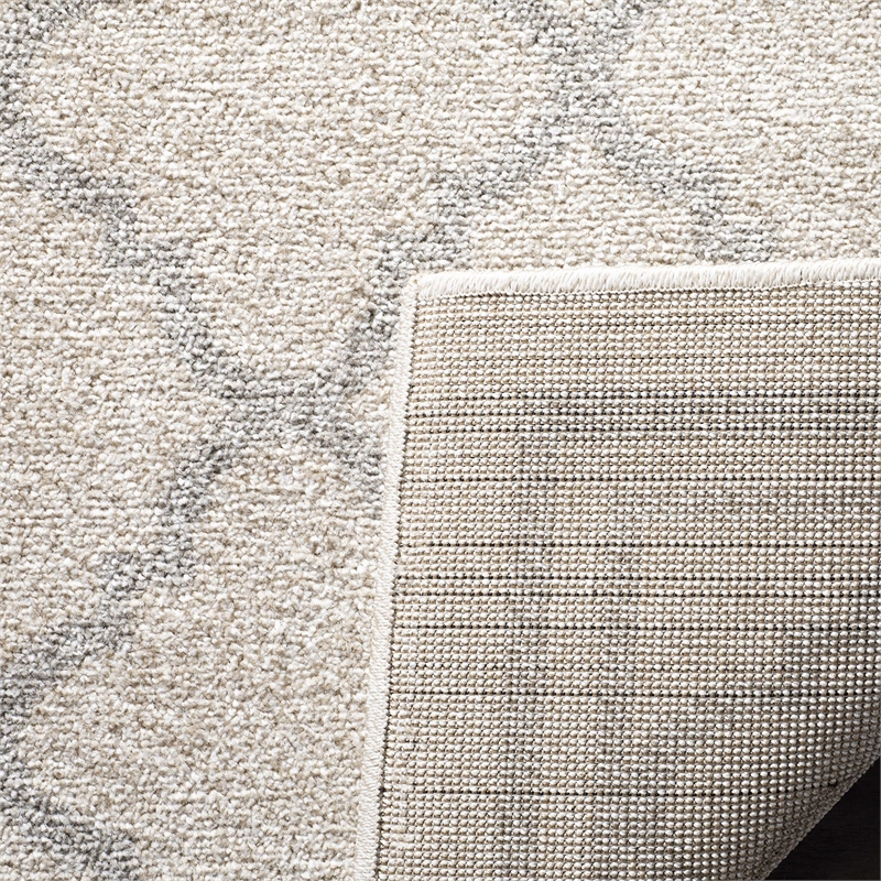 Pemberly Row Polypropylene Beige Indoor Outdoor Rug - Runner 2'3