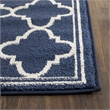 Pemberly Row Polypropylene Navy Indoor Outdoor Rug - 2'3
