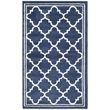 Pemberly Row Polypropylene Navy Indoor Outdoor Rug - 3' x 5'