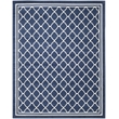 Pemberly Row Polypropylene Navy Indoor Outdoor Rug - 5' x 8'