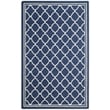 Pemberly Row Polypropylene Navy Indoor Outdoor Rug - 6' x 9'