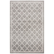 Pemberly Row Polypropylene Dark Grey Indoor Outdoor Rug - 3' x 5'