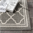 Pemberly Row Polypropylene Dark Grey Indoor Outdoor Rug - 3' x 5'