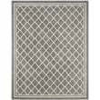 Pemberly Row Polypropylene Dark Grey Indoor Outdoor Rug - 8' x 10'