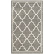 Pemberly Row Polypropylene Dark Grey Indoor Outdoor Rug - Runner 2'6